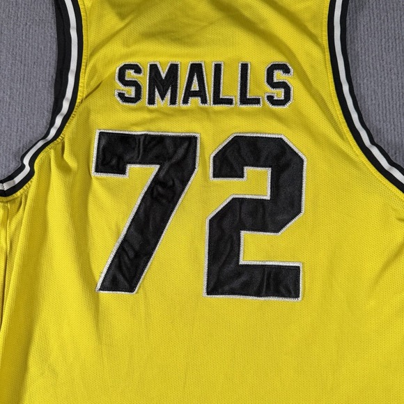 Bad Boy‎ Basketball Jersey Yellow Biggie Smalls #72 Athletic Mens Size Small - Picture 7 of 9